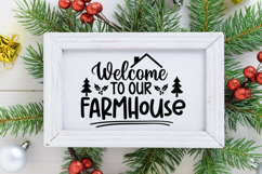Farmhouse Christmas Sign SVG Bundle | Holiday Decor Sign SVG Product Image 2