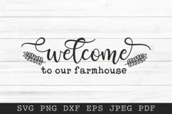 Welcome to our Farmhouse SVG PNG EPS DXF Product Image 2