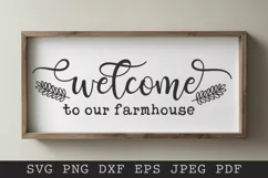 Welcome to our Farmhouse SVG PNG EPS DXF Product Image 1
