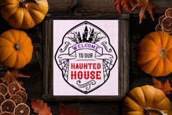 welcome to our haunted house color