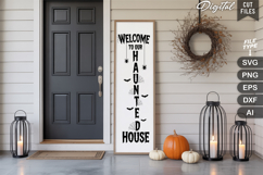 Welcome to Our Haunted House SVG | Halloween Porch Sign SVG Product Image 2