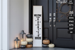 Welcome to Our Haunted House SVG | Halloween Porch Sign SVG Product Image 4