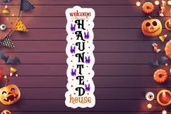 Welcome to our haunted house Stickers PNG Product Image 2