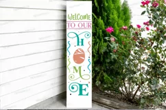 Welcome To Our Home SVG, Easter Porch Sign SVG Design Product Image 3
