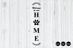 Welcome To Our Home SVG, Dog Porch Sign SVG, Dog SVG Product Image 1