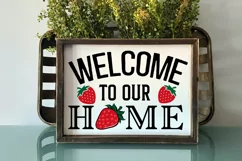 Welcome To Our Home SVG, Farmhouse Sign SVG Design Product Image 3
