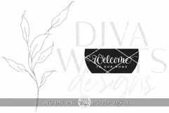 Welcome To Our Home SVG Farmhouse Door Hanger svg Product Image 2