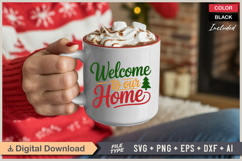 Welcome To Our Home SVG | Christmas SVG | Holiday SVG | Xmas Product Image 3