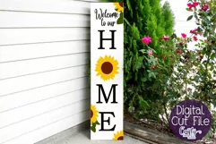Welcome Svg | Welcome Porch Sign Svg | Sunflower Porch Sign Product Image 2