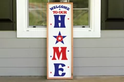Welcome to our home Porch Sign SVG,Home decor SVG Product Image 2