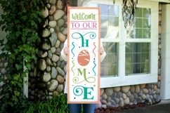 Welcome To Our Home SVG, Easter Porch Sign SVG Design Product Image 2