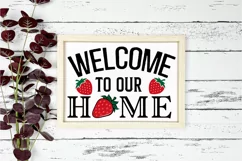 Welcome To Our Home SVG, Farmhouse Sign SVG Design Product Image 2