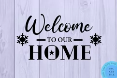 Welcome To Our Home Svg Christmas Doormat Svg Christmas Svg Product Image 2