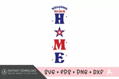 Welcome to our home Porch Sign SVG,Home decor SVG Product Image 1