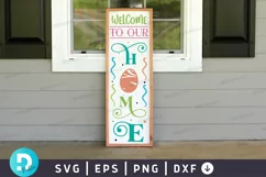 Welcome To Our Home SVG, Easter Porch Sign SVG Design Product Image 1