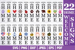 Home Welcome Porch SVG Signs Bundle Product Image 1
