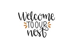 Welcome To Our Nest SVG Cut File Product Image 1