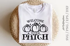 Welcome to our patch svg, Thanksgiving pumpkin svg Product Image 2