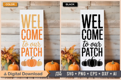 Fall Porch Sign SVG Bundle | Autumn Porch Sign | Fall Sign Product Image 4