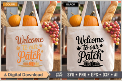 Welcome To Our Patch SVG File | Fall SVG | Autumn SVG Product Image 2