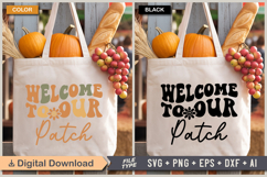 Welcome To Our Patch SVG File | Fall Retro SVG Product Image 2