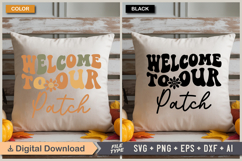 Welcome To Our Patch SVG File | Fall Retro SVG Product Image 3