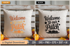 Welcome To Our Patch SVG File | Fall SVG | Autumn SVG Product Image 3
