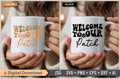 Welcome To Our Patch SVG File | Fall Retro SVG Product Image 4