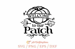 Welcome to our patch svg, Thanksgiving pumpkin svg Product Image 3