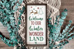 Welcome to our winter wonder land SVG, Christmas SVG Design Product Image 3