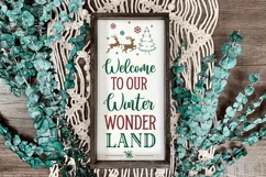 Welcome to our winter wonder land SVG, Christmas SVG Design Product Image 3