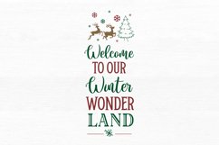 Welcome to our winter wonder land SVG, Christmas SVG Design Product Image 2