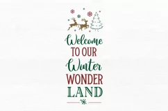 Welcome to our winter wonder land SVG, Christmas SVG Design Product Image 2
