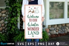 Welcome to our winter wonder land SVG, Christmas SVG Design Product Image 1