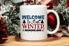 Welcome To Our Winter Wonderland SVG , Christmas SVG Design Product Image 2