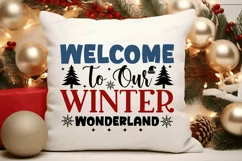 Welcome To Our Winter Wonderland SVG , Christmas SVG Design Product Image 3