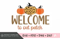 Welcome to out SVG, Harvest Season SVG, Autumn Floral SVG Product Image 1