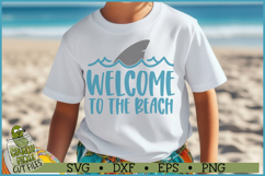 Welcome To The Beach Shark SVG File Product Image 1
