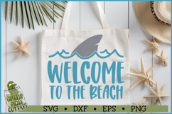 Welcome To The Beach Shark SVG File Product Image 2