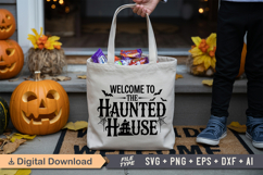Welcome To The Haunted House SVG File | Spooky Halloween SVG Product Image 4