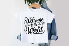 Welcome to the World SVG | Baby SVG | Newborn SVG Product Image 3