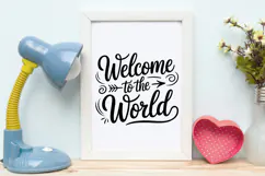 Welcome to the World SVG | Baby SVG | Newborn SVG Product Image 4