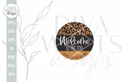 Welcome To The Zoo SVG Funny Door Hanger SVG Front Porch Product Image 2