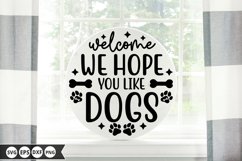 Dog Round Sign SVG Bundle - Dog Door Sign Product Image 15