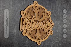 Welcome Winnter Snowflake Layered Laser Cut SVG Product Image 3
