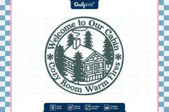 Wooden Winter Cabin SVG Product Image 3