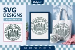 Wooden Winter Cabin SVG Product Image 1