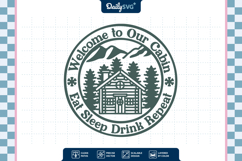 Wooden Winter Cabin SVG Product Image 3