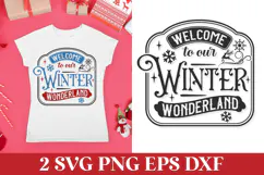 Welcome to Our Winter Wonderland SVG Quote Product Image 1