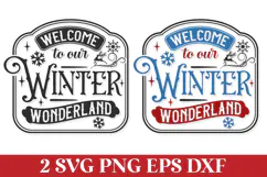 Welcome to Our Winter Wonderland SVG Quote Product Image 3